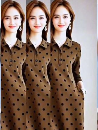 #连衣裙 #长袖连衣裙 #时尚穿搭 #显瘦穿搭 #早秋穿搭