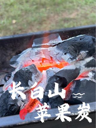 苹果果木炭 #户外烧烤#围炉煮茶#烧烤炭#苹果炭
