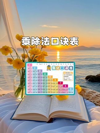 乘法口诀表小学数学一二年级随身带,天天练九九乘除法口诀卡#自用好物分享 #乘法口诀 #学生党 #小学生#二年级
