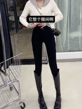 秋款小脚裤小黑裤推荐#百搭显瘦 #谁穿谁好看不分年龄段 #小黑裤 #小脚裤穿搭 #时尚穿搭