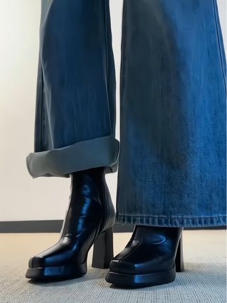 #短靴 #马丁靴 #瘦瘦靴 #厚底鞋 #女鞋分享