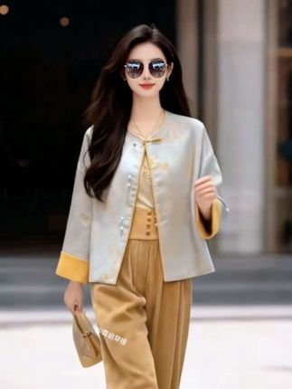 #上衣裤子穿搭公式来啦#穿搭配色逻辑#晒晒我的秋日穿搭#都市通勤旅游两相宜look#新中式穿搭 #国风古韵