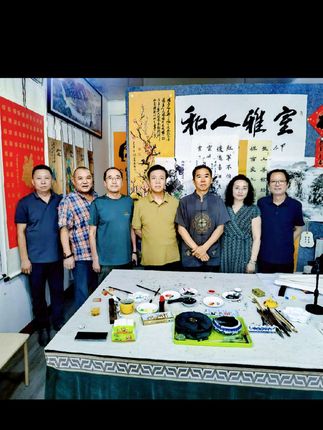 感谢临汾市老师们莅临我院指导交流书画艺术,留下了珍贵的名家字画。#书画艺术
