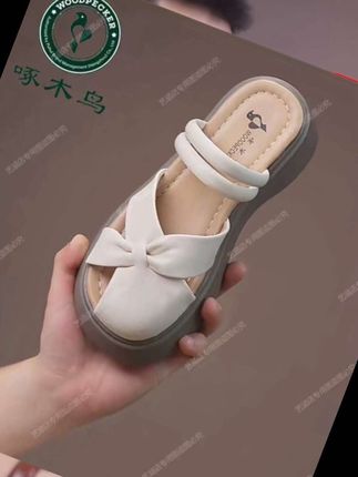 啄木鸟包头拖时尚凉鞋女夏季新款镂空透气软底厚底罗马女凉鞋,#啄木鸟包头凉鞋#镂空新款#软底厚底#罗马凉鞋