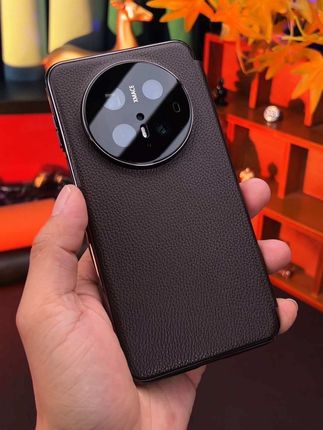 适用于#华为mate70pro 荔枝纹真皮翻盖皮套,镜头全包保护,皮质柔软舒适,防摔耐用#华为mate70 #华为手机壳 #手机壳推荐