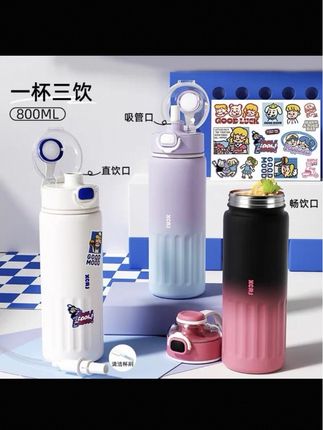 便携水杯女简约高颜值学生可爱杯子大容量304家用不锈钢保温杯#保温杯 #便携水杯 #不锈钢水杯 #大容量保温杯