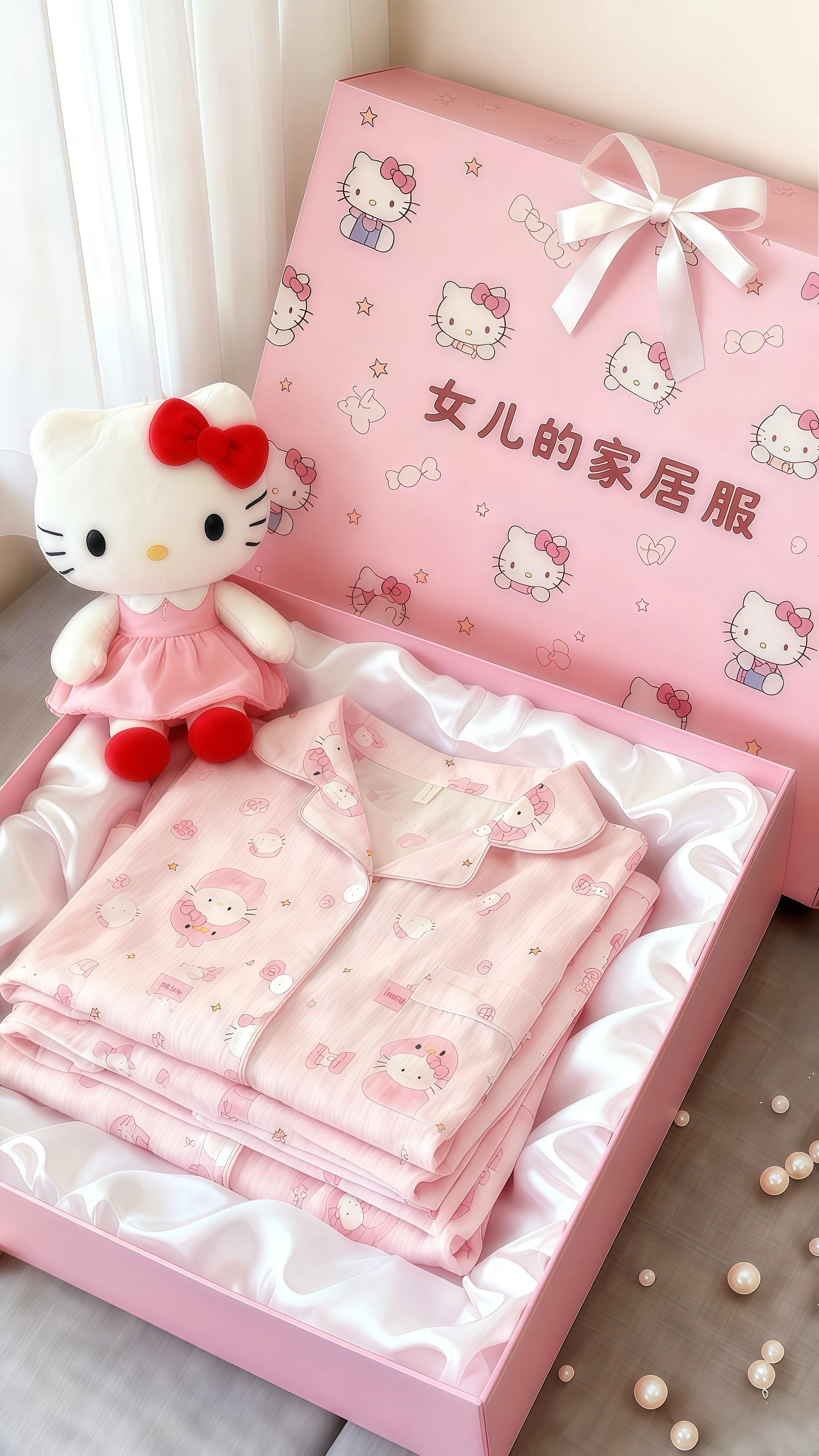 她当然是来享受这个世界的呀#我的女孩#女童家居服#甜美穿搭#秋款睡衣#儿童睡衣