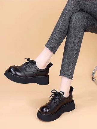 #乐福鞋 #厚底乐福鞋 #增高皮鞋 #女鞋穿搭 #单鞋女 @do+小助手