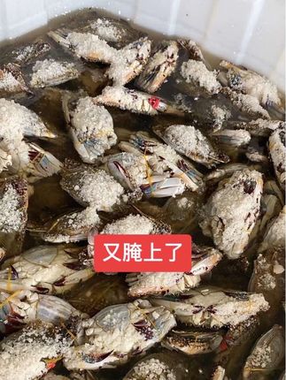 家乡的味道,吃不够#咸蟹子