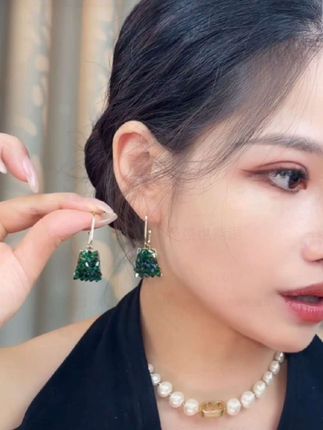 铜合金耳饰A038镶嵌工艺重工耳环镶嵌耳钉轻奢高级 感时尚女 #精美耳饰 #好物推荐🔥 #时尚饰品 #总有一款适合你