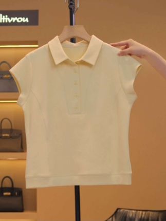 衫女2025夏季:/ 新款休闲时尚简约百搭短袖T恤上衣Y#时尚修身短袖上衣#夏季新款 #时尚修身短袖上衣