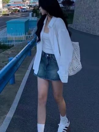 夏季新款设计感时尚显瘦百搭防晒衬衣#夏季穿搭 #简约穿搭 #韩系穿搭 #甜美穿搭 #女装