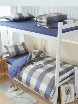 无印良品学生宿舍床上三件套床单被套100纯棉简约格子床单床笠款#宿舍床上三件套 #床上用品 #床单被套床笠 #住宿生必备好物推荐 #床品 @DOU+小助手 @DOU+上热门