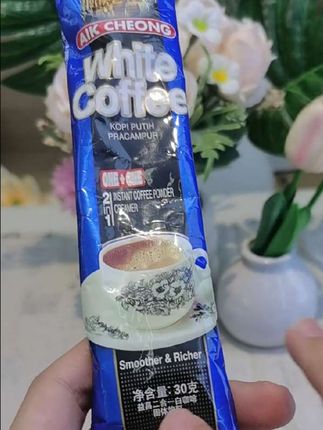 益昌老街马来西亚二合一白咖啡无蔗糖速溶袋装即饮浓醇#白咖啡#咖啡#好喝不贵#速溶咖啡#好物分享