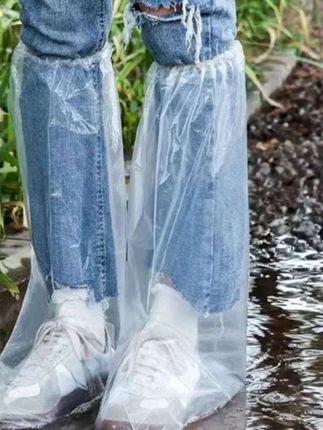 【雨季防水鞋套加厚款】一次性高筒加长脚套养殖场靴套户外漂流防雨#鞋套 #雨季 #高筒 #漂流 #防雨