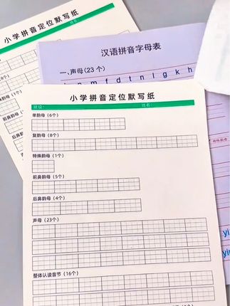 #大班 的孩子拼音分不清记不牢,就用这本拼音分类默写纸,分类默写记忆更深刻。#拼音 #幼小衔接 #一年级 #拼音分类默写纸