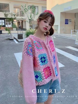 #针织开衫外套 #甜美外套 #百搭穿搭 #韩范穿衣 #新衣服可以治愈各种不开心