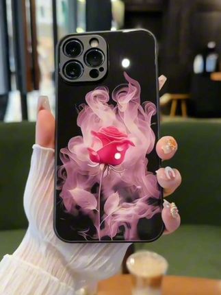 烟熏红玫瑰适用iphone15promax手机保护壳新款苹果14plus保护套13#手机壳#数码科技#好物推荐#这个手机壳真的长在我心巴上了#这也太好看了