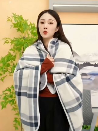 假期出游必备的多功能披肩毯,保暖又实用 #假期出游必备 #车载好物 办公室#披肩毯