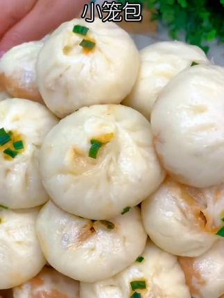 孩子放假想吃小笼包,不用去早餐店了,在家几分钟就搞定,皮薄馅多#多汁肉包子 #妈呀太香了#连福记鲜肉小笼包