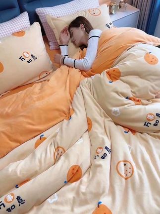 #牛奶绒被套 #面料柔软舒适 #加绒保暖 #超便宜超划算 #家纺床上用品