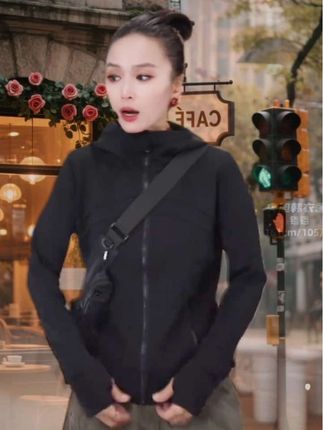 秋季新款洋气减龄简约气质开衫连帽卫衣#高级感穿搭 #时尚穿搭分享 #外套穿搭 #减龄显瘦穿搭