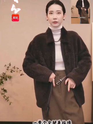 #小方领中长拉链款拉贡外套#高品质女装#冬季新款