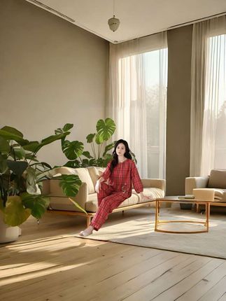 #睡衣家居服 #穿搭 #在家也要美美哒 #好不好看你们说了算 #春秋大码纯棉家居服