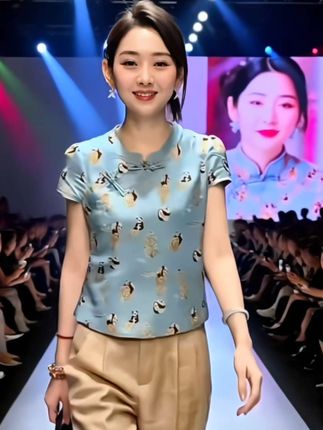 #新中式女装国风上衣#改良旗袍小衫#唐装小衫#减龄穿搭
