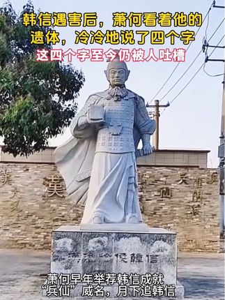 韩信在楚汉战争中立下赫赫战功 萧何曾月下追回韩信并力荐其拜将,助其成为汉朝开国功臣。但韩信后期因功高震主遭刘邦猜忌,最终被吕后设计萧何配合诱入长乐宫杀害……“成也萧何,败也萧何”由此得来……