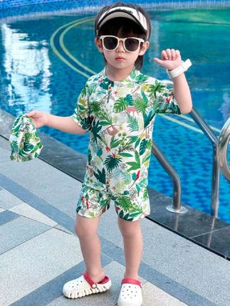 #儿童泳装 #清凉一夏 #儿童海边度假衣服 #男童泳衣#男童分体泳衣