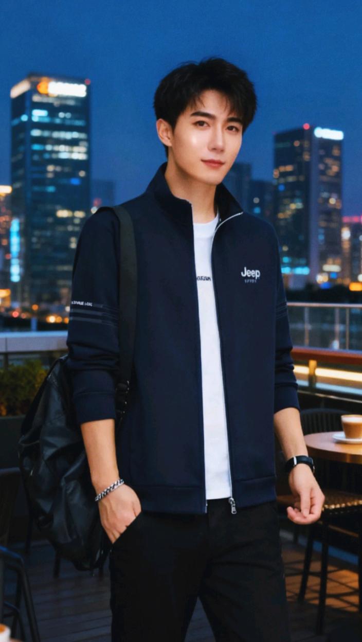 #型男走秀风 #男士休闲夹克外套#夹克