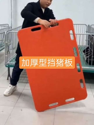 "工欲善其事,必先利其器。养殖路上,这款加厚型挡猪板堪称得力助手,让工作事半功倍!🐷💪 #养猪人加油干 #助力三农"