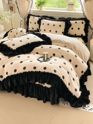 加厚牛奶绒床盖四件套#家纺床上用品 #牛奶绒四件套#加厚牛奶绒四件套#牛奶绒床盖四件套#面料柔软舒适 #四件套