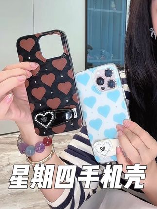 爱心钻石发夹手机壳 #小众设计感 #手机壳 #苹果17 #苹果17手机壳