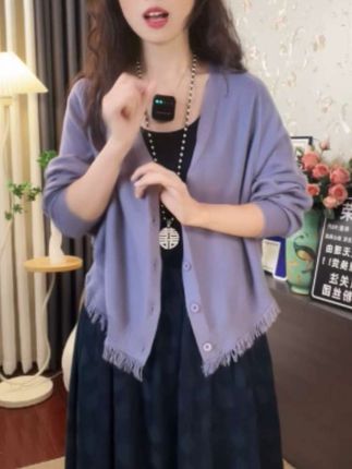 #秋季新款 #针织开衫 #国庆出游穿搭
