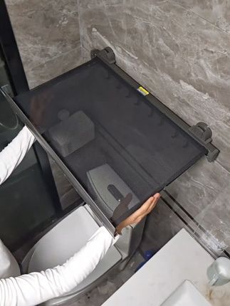全网应该只有我在浴室装这种吸盘网布置物架吧,洗澡的时候换衣服那叫一个方便。#好物推荐 #浴室置物架 #吸盘置物架#家装卫浴 #高端大气