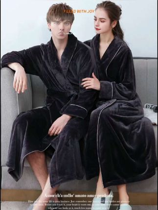 #睡袍#珊瑚绒睡衣 #珊瑚绒睡袍#情侣装 @DOU+小助手