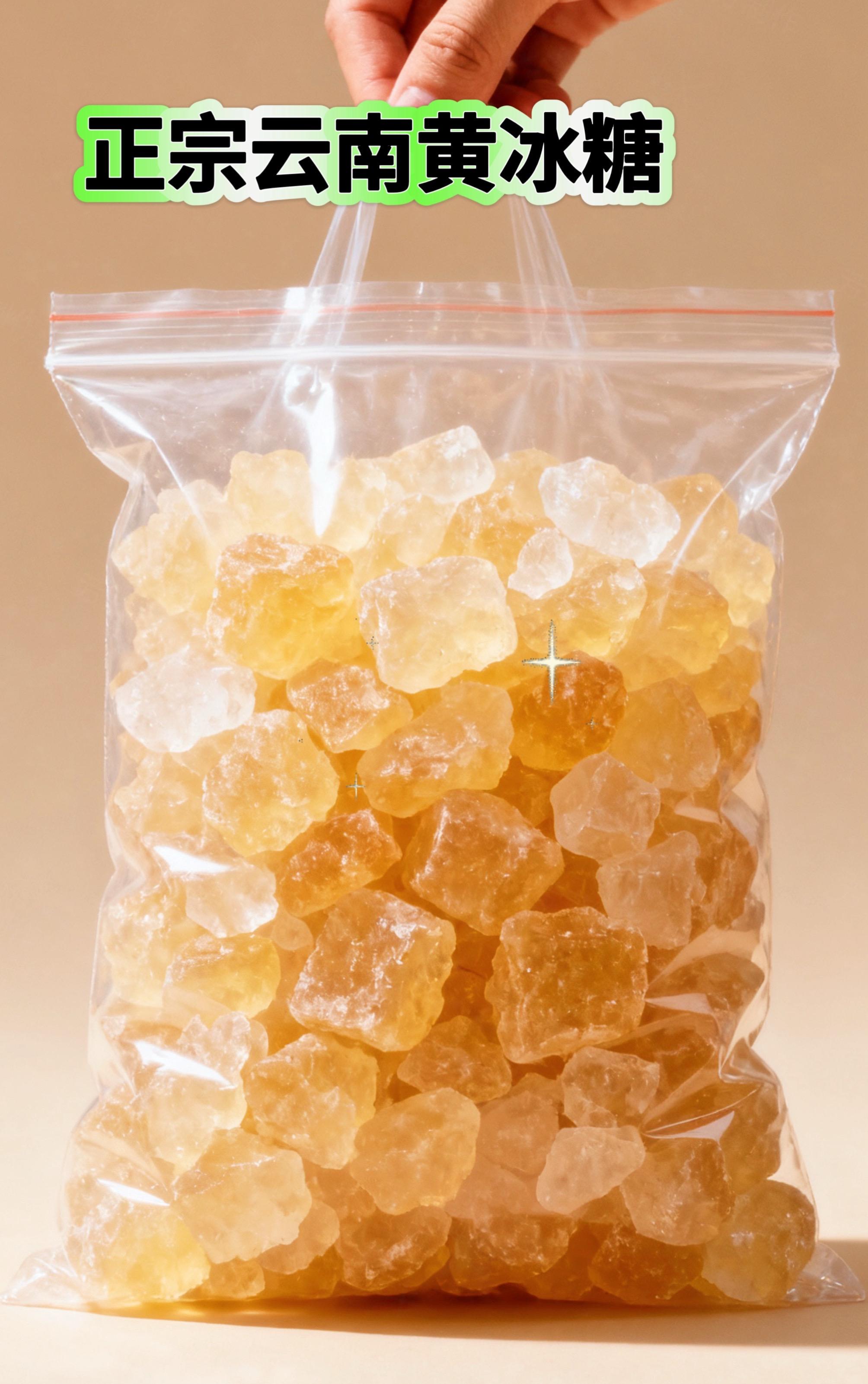 云南黄冰糖。家人们,今天给你们推荐这款精选清甜多汁的新鲜甘蔗,经传统工艺慢熬浓缩,再结晶成晶莹剔透的甘蔗冰糖。 颗颗透亮如琥珀,保留甘蔗原香与营养。冲泡饮品时,它缓缓融化,赋予清甜甘冽;烹饪菜肴时,提鲜增色,让美味升级。无论是糖水,还是家常小炒,甘蔗冰糖都能为生活增添自然纯粹的甜蜜滋味。#甘蔗冰糖#黄冰糖#甘蔗糖#甜品#强烈推荐@DOU+小助手 @DOU+上热门