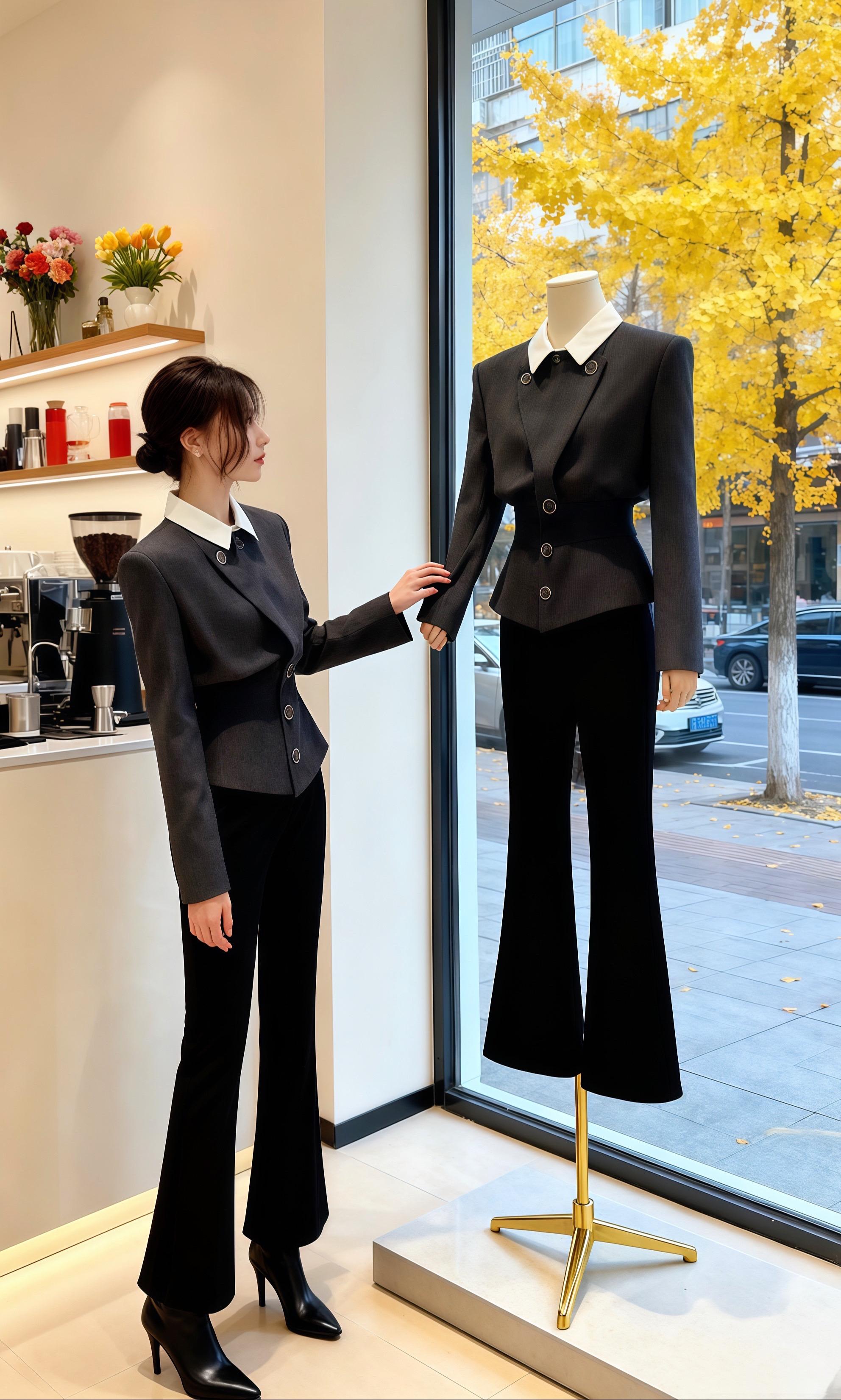 #小个子显高品瘦穿搭#高级感穿搭 #优雅气质#季韩系不露腿穿搭#来双11解锁秋冬本命穿搭