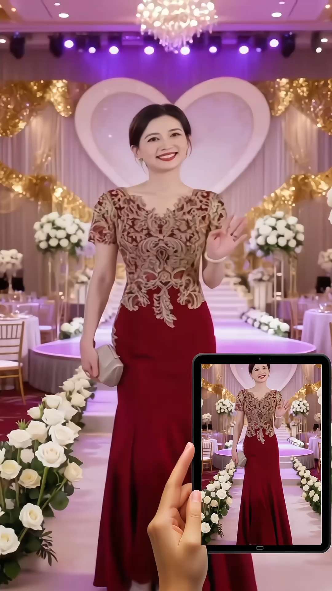 5813宴会上档次女装春夏款晚礼服女气质新款喜婆婆婚宴装秋装#婚礼妈妈礼服 #喜婆婆喜妈妈 #婚宴妈妈装 #婚礼妈妈装