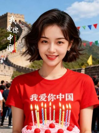 喜迎国庆AI制作,国庆节来临~今天是你的生日我的中国。#我爱中国