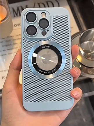 高级感网孔散热适用苹果16promax磁吸手机壳iPhone15全包镜头14保护壳13散热手机壳#爱了爱了 #手机数码 #夏日必备 #高端大气 #苹果手机壳