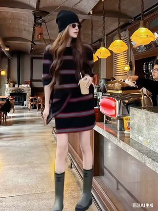 韩系条纹套装,秋季休闲气质一键get 1. 条纹显瘦王炸组合:圆领短袖条纹上衣纵向拉伸视觉,遮拜拜肉;高腰半身裙提腰线,A字裙摆藏胯宽,120斤穿都显轻盈,通勤休闲都适配。 2. 韩系松弛感拉满:经典黑白/蓝白条纹不挑人,短袖长度露手腕显利落,半裙长度过膝显腿长,整套穿是韩剧女主的慵懒随性。 3. 细节藏小心机:上衣下摆微收不拖沓,半裙侧边开叉走路带风,条纹间距均匀显高级,黄黑皮穿也显气色。 4. 秋季穿刚刚好:短袖+半裙应对初秋微凉,早晚搭针织开衫不臃肿,单穿清爽,叠穿有层次,场景适配度满分。 5. 一套顶N套:上衣单配牛仔裤活力,半裙搭卫衣慵懒,两件拆分穿性价比翻倍,韩系女孩闭眼入。#每日搭配分享 #女性穿搭 #女装时尚穿搭 #短裙穿搭 #春秋装穿搭