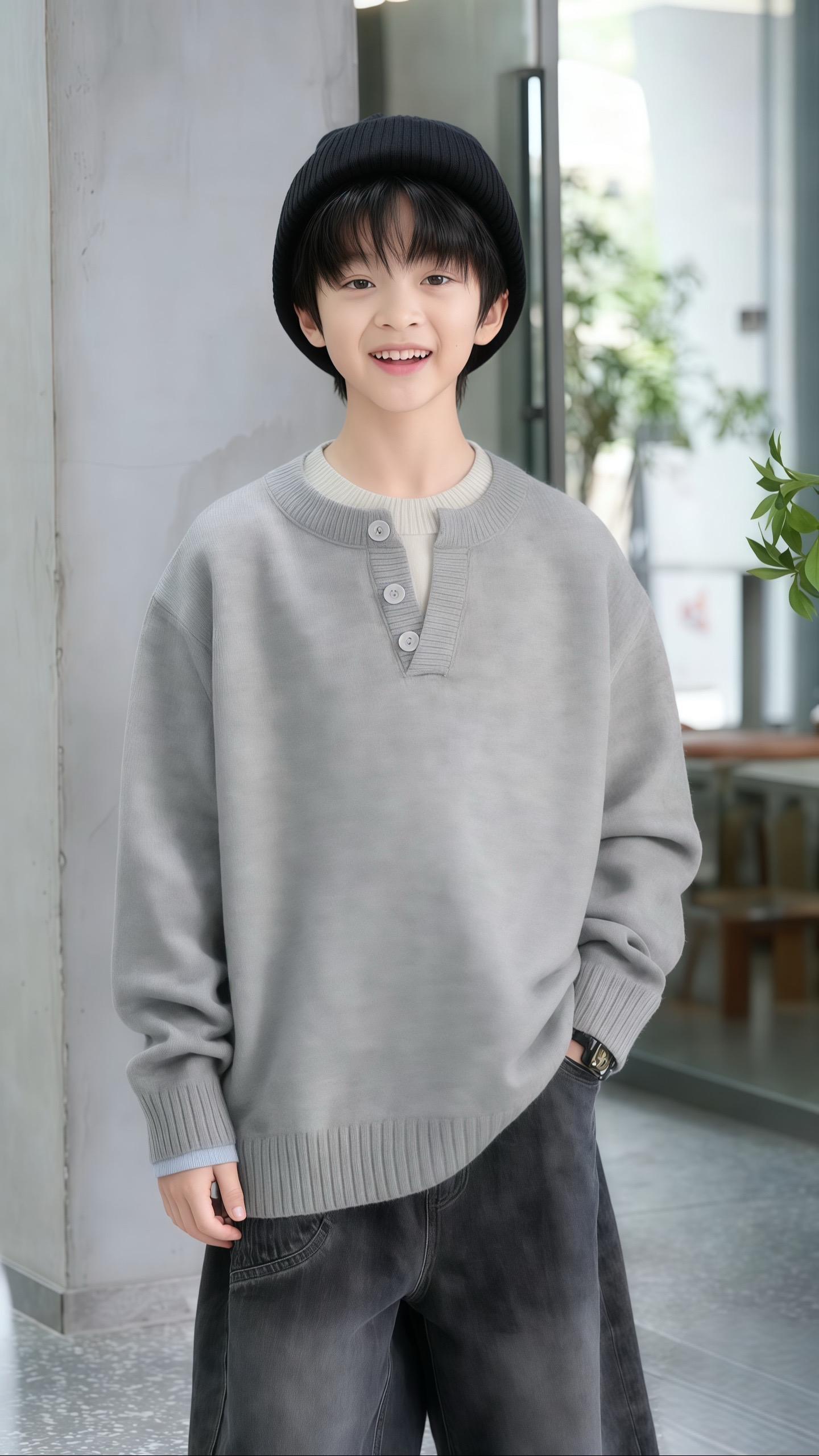 #高品质童装 #童装上新 #潮童必备 #男童穿搭 #针织毛衣