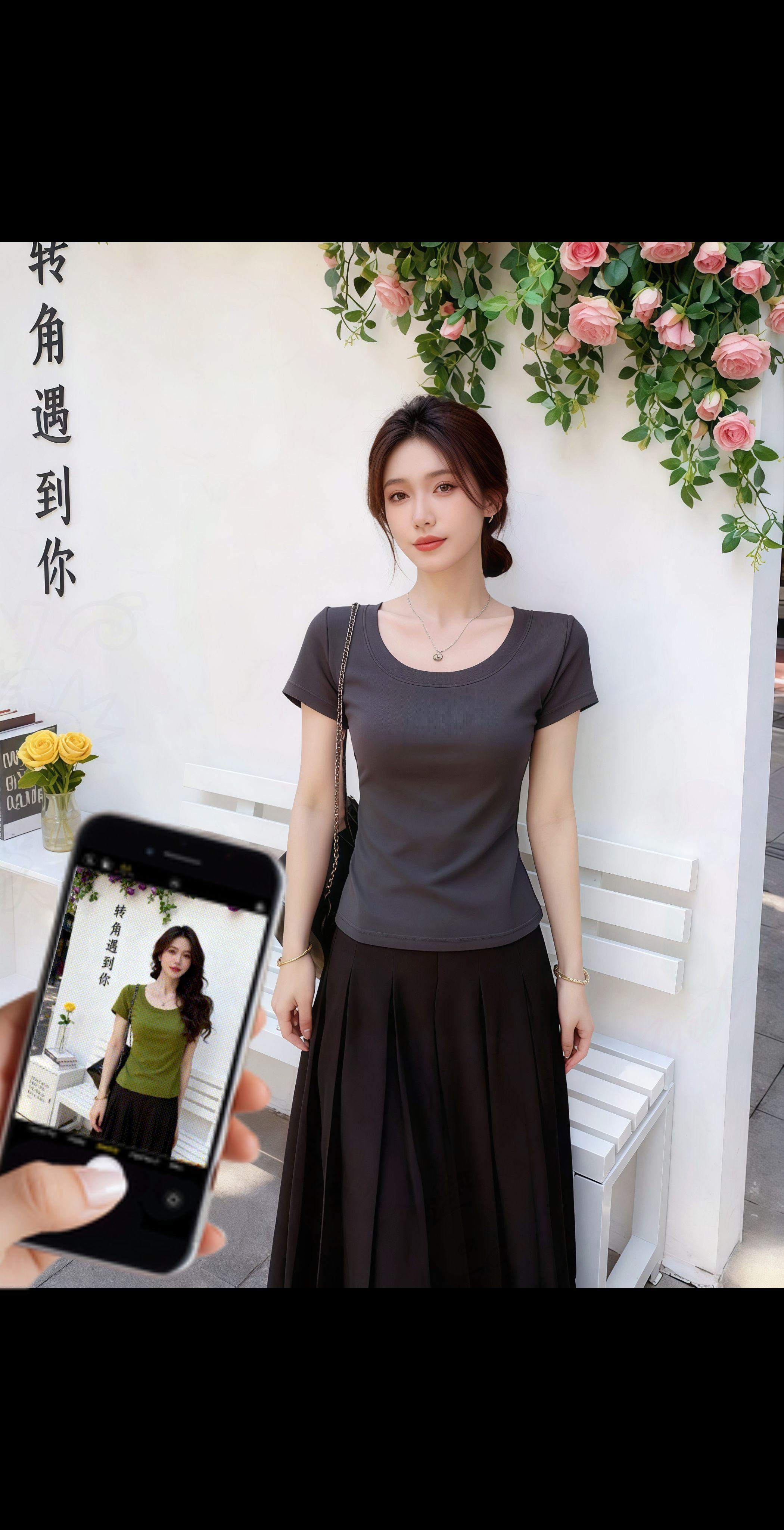 #上衣穿搭 #百搭上衣 #优雅气质 #百搭t恤 #谁穿谁好看系列