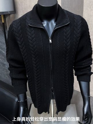 针织开衫才是秋冬穿搭的主场#高级感穿搭 #针织衫 #针织开衫 #简约穿搭 #男生穿搭