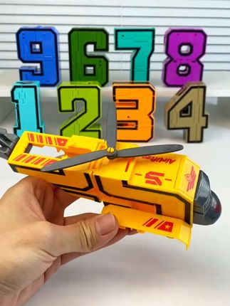 没有哪个小朋友不想拥有这样一套炫酷的数字变形机器人玩具吧?#数字变形机器人 #变形金刚 #益智玩具 #数字变形玩具 #早教玩具