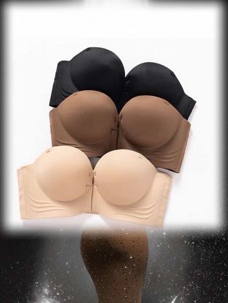 #无肩带内衣 #无肩带文胸 #聚拢文胸 #前扣内衣 #无钢圈文胸