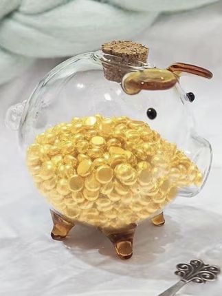 攒金豆豆玻璃瓶记录美好生活小猪存钱密封罐收藏瓶金瓜子收纳空瓶#好物分享 #提升幸福感好物 #种草好物 #好物推荐🔥 #礼物推荐